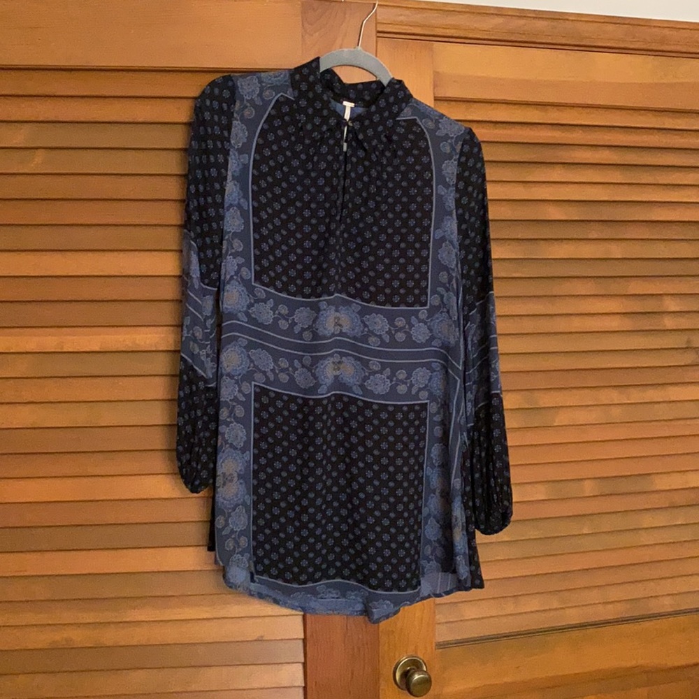 Free People Long-sleeve Blouse Tunic, size XS